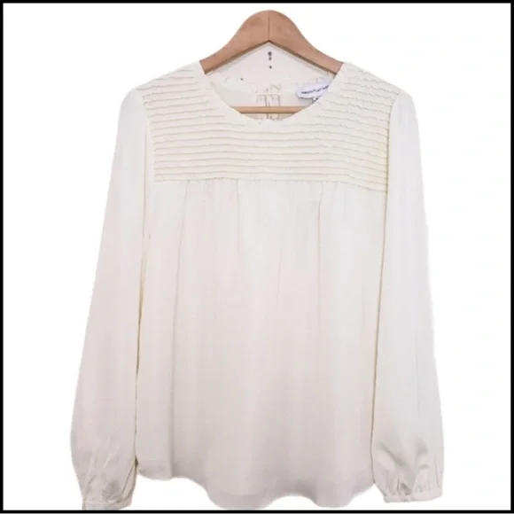 NWT GIBSON LATIMER CREAM/IVORY LONG SLEEVE BLOUSE Sz XL - Picture 10 of 11